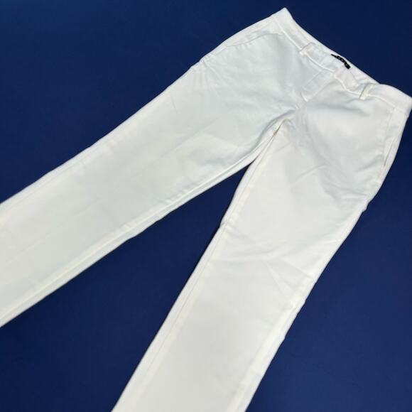 Theory Women's Size 2 Treeca CL Summit Tech Pants Slim Leg White - Picture 1 of 7
